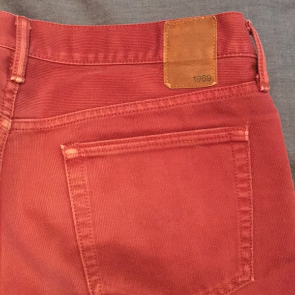 GAP pants 100%. Cotton. 33/30 Washed Red - Picture 2 of 4